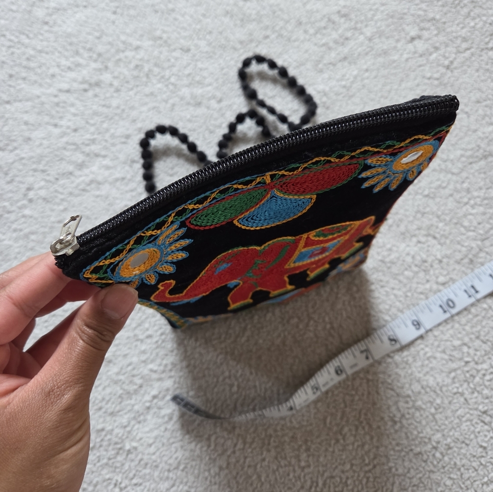 Elephant Threadwork Crossbody Bag - image 4